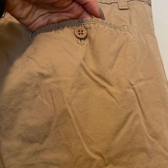 Eddie Bauer Men's Tan Cotton Relaxed Fit Straight Leg Chino Pants Size 32x34 - Picture 5 of 8